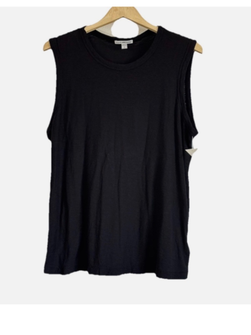 James Perse Black Sleeveless Tank Top